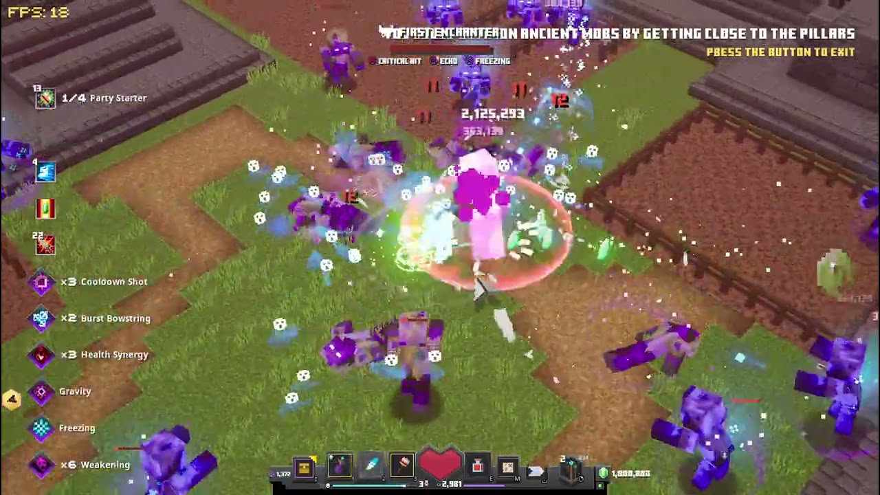 [Minecraft Dungeons]infinite soul x powershaker build