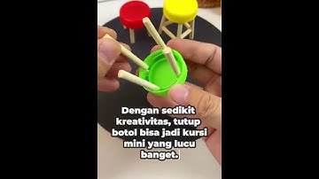 Kursi mini dari tutup botol #videoshort #shorts #kreatif #tutupbotol #kursimini #ide