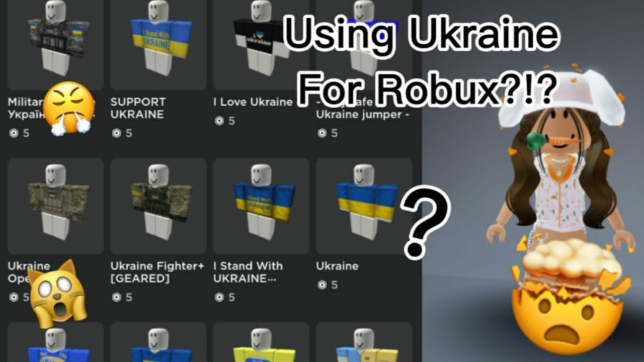 Using Ukraine For Robux?? - YouTube