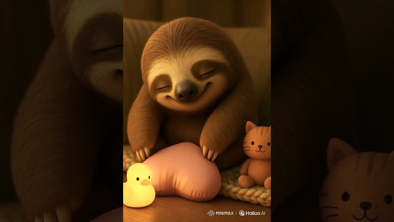 💤 Chubby Sloth’s Bedtime Vibes – Too Cute to Handle! 