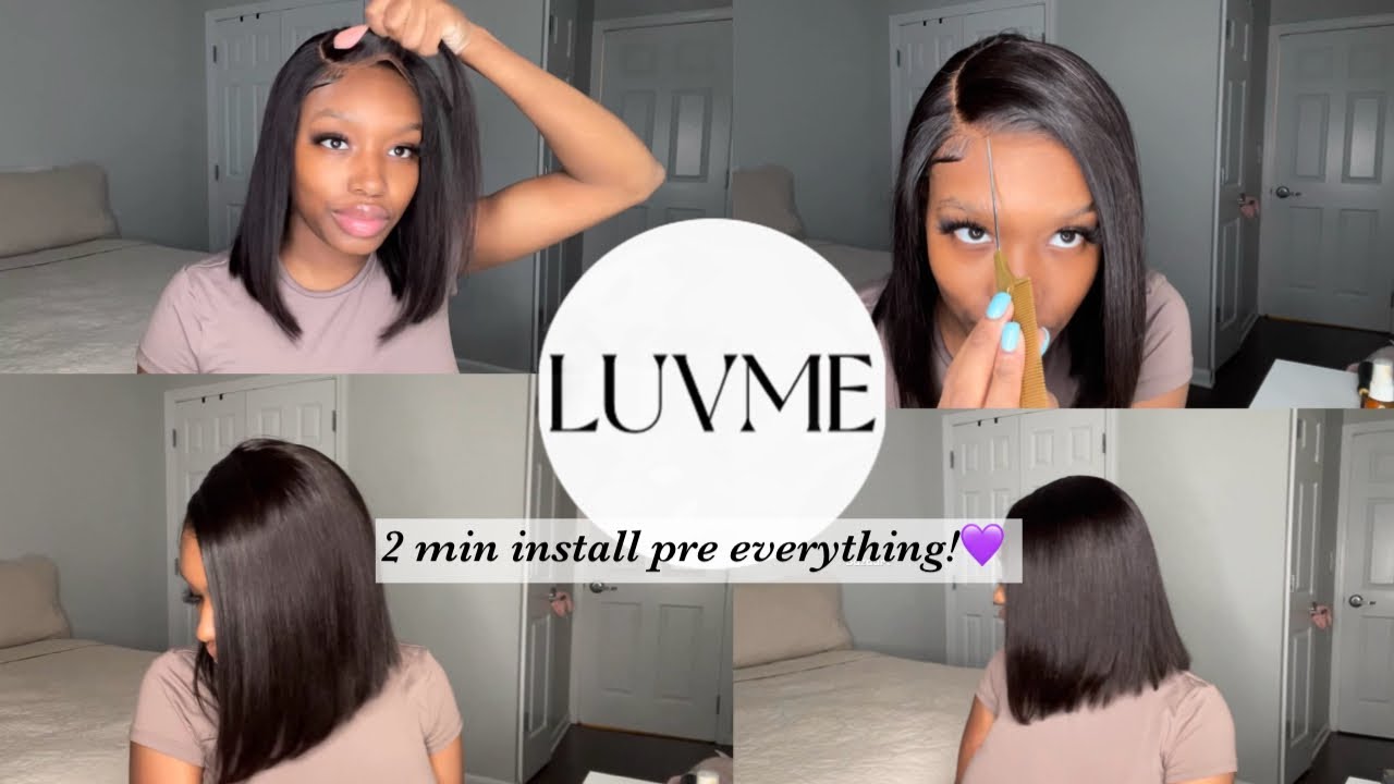 2 MINUTE INSTALL FT | LUVME HAIR | 💜 PRE EVERYTHING ALL DAY COMFORT 12IN BOB