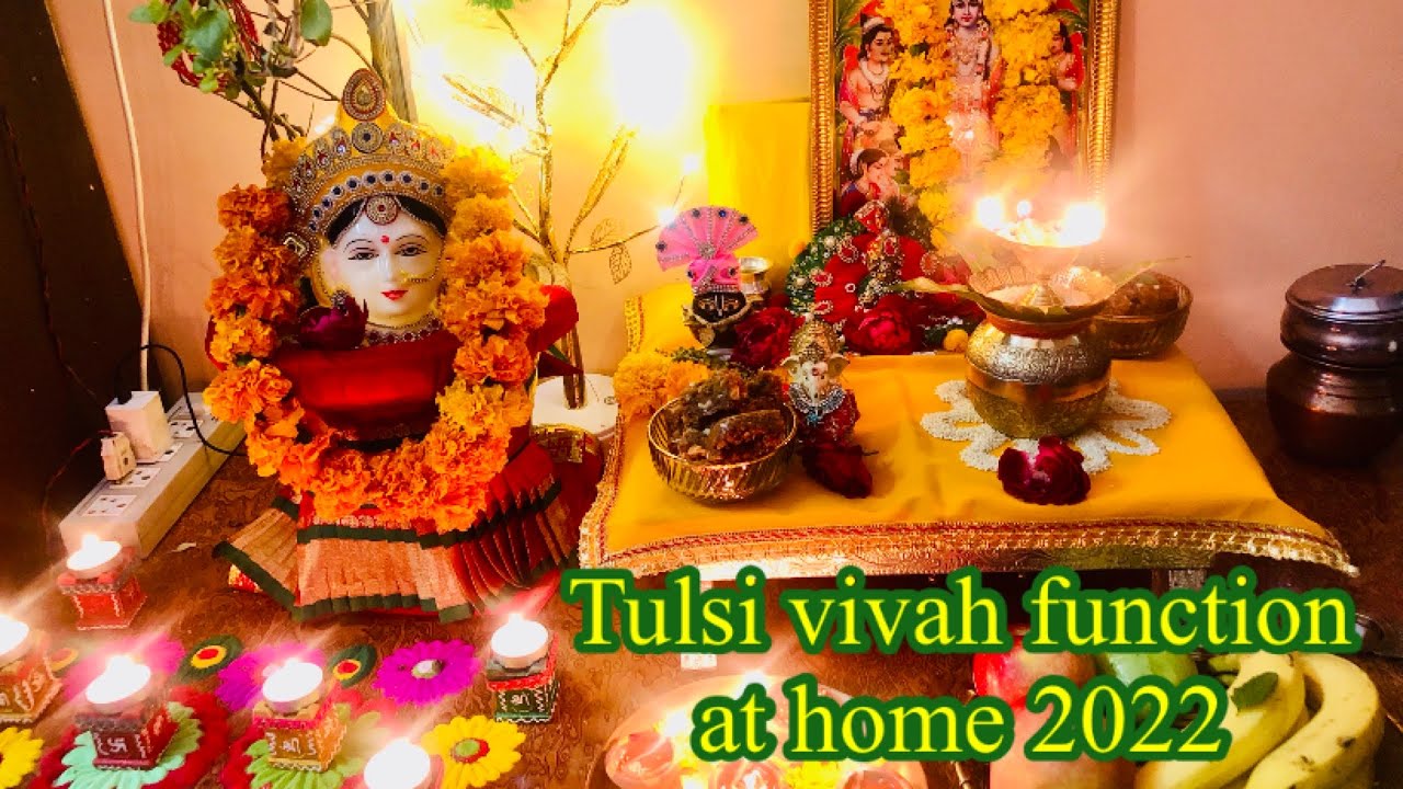 Tulsi vivah decoration at home | Tulsi vivah decoration at home ...