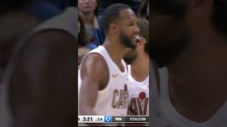Evan Mobley give Cleveland the lead with a tough And 1!