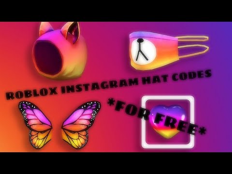 Roblox Instagram Hat Codes Youtube - roblox instagram hats