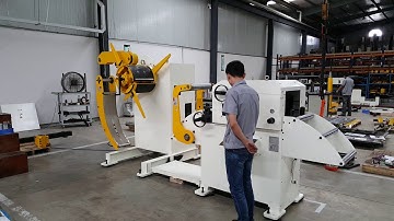 2 in 1 decoiler straightener machine GL - H serie with coil arc control + input device