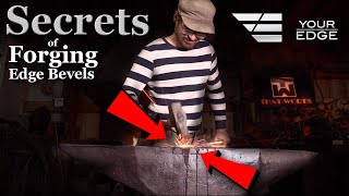 How to Forge Bevels on a Blade - The Right Way !