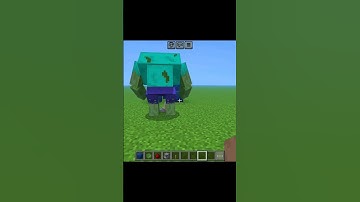 How to spawn mutant zombie in minecraft #shortsfeed