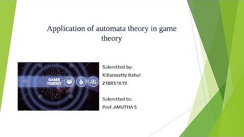 Application of automata theory in game theory