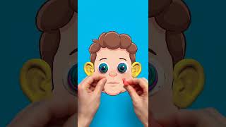 🌺 Kids, Let’s Learn FACE PARTS While Having Fun 👀 #shorts #learning