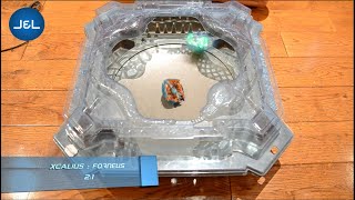 Who Will Win? Beyblade Battle Xcalius Vs. Forneus In Shadow Snake Pit Stadium