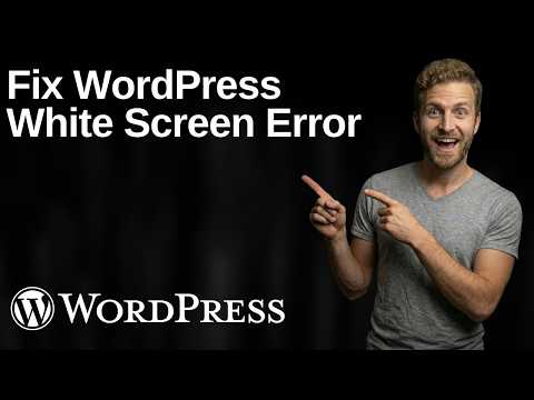 Fix WordPress White Screen Error (2026 Easy Guide)