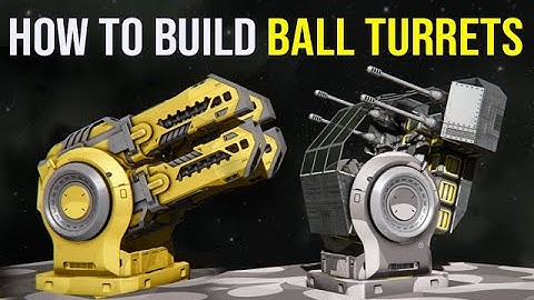 Hinge Ball Turrets How To Build -  Space Engineers