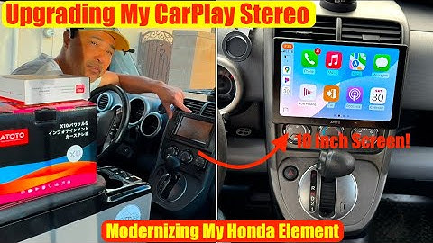 Installing Aftermarket CarPlay On My Honda Element.  Atoto X10 With a Huge Screen and Backup Cam