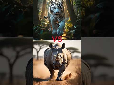Tiger vs wild animals (tiger, lion, black Panther, dog, grizzlybear, rhino, wolf, gorilla, elephant,