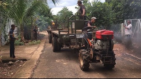 (Mơ vlogs) Tập 131 hai xe công nông cầu đẩy ben lốp đôi trổ tài kéo xe thử coi xe nào chất lượng
