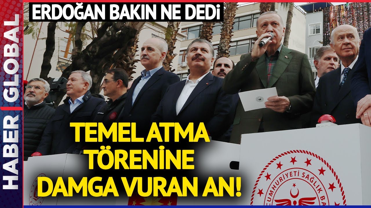 ⁣Temel Atma Törenine Damga Vuran An! Erdoğan Bakın Ne Dedi