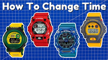 How To Change Time on G-Shock ⌚ Easiest Tutorial ✅