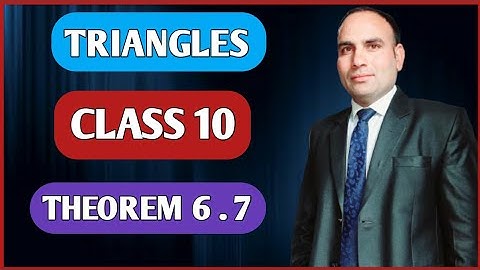 NCERT Theorem 6.7 class 10 maths /Triangles/Chapter 6/If a perpendicular is drawn from the vertex of