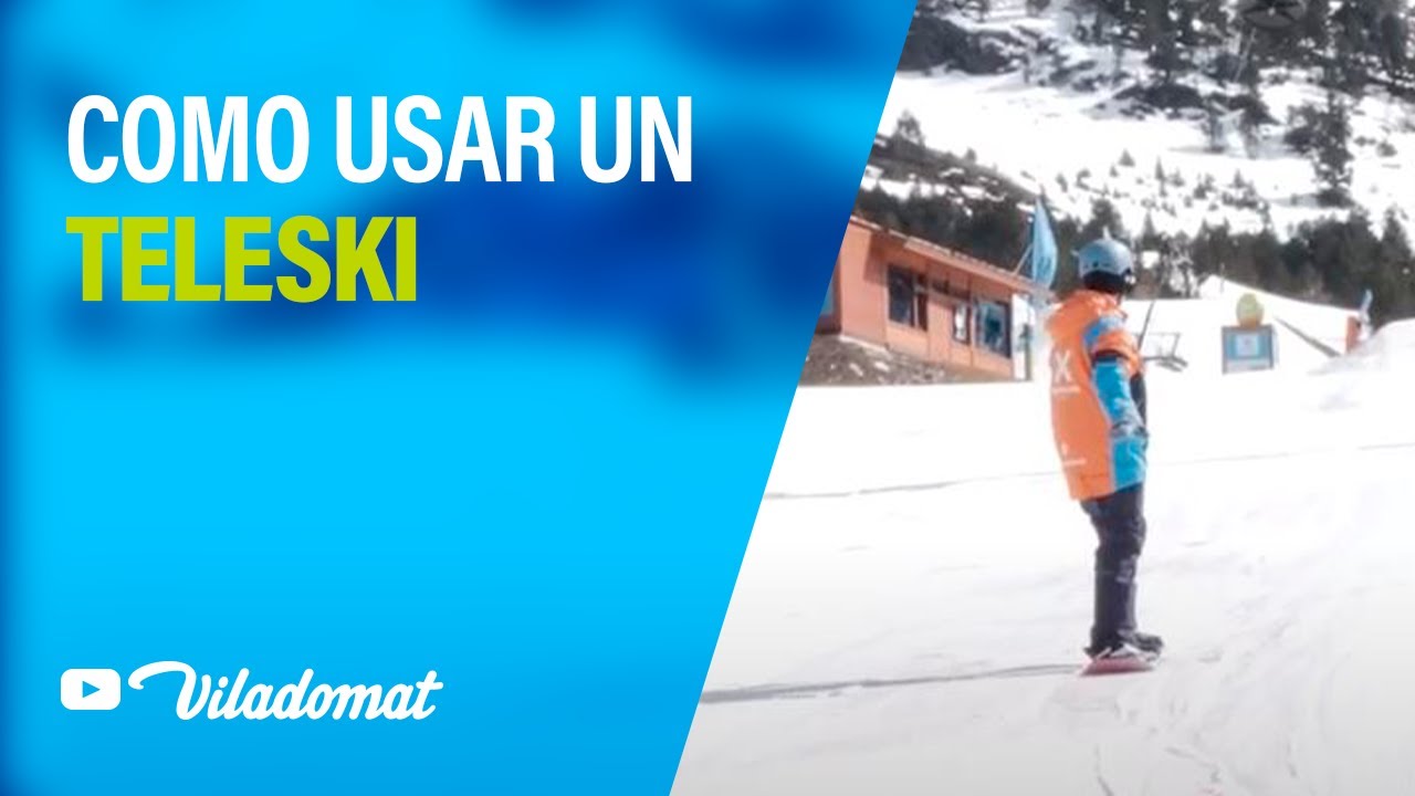 ¿Cómo usar un teleski con Snowboard?