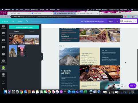 How to create a Canva Travel Brochure for the Mini Travel Project