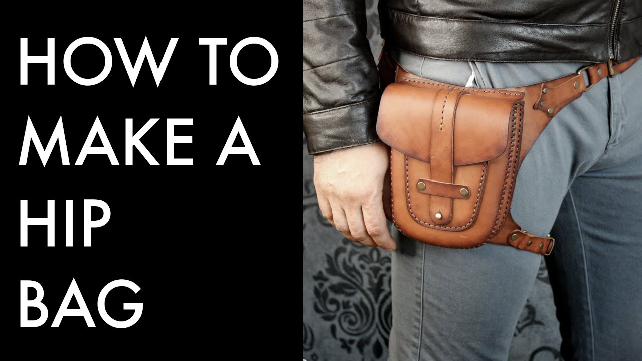 How to Make a Leather Hip Bag - Tutorial and Pattern Download 