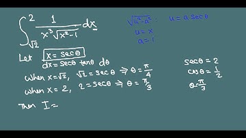 Trigonometric Substitution: Definite integral example