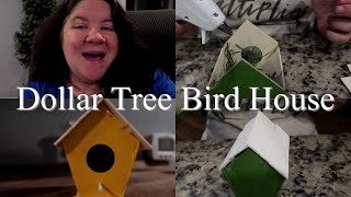 Dollar Tree Bird House! Spring Farmhouse, DIY Challenge! My Life As A Homemaker!