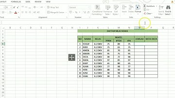 TUGAS PAT INFORMATIKA Tutorial membuat DAFTAR NILAI SISWA menggunakan rumus EXCEL