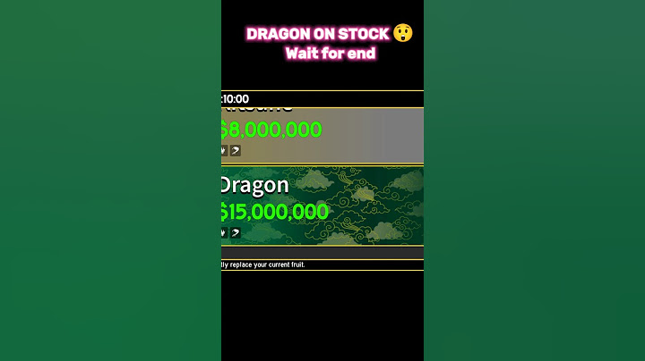 "Finally! Dragon on Stock – Should You Get It? | Blox Fruits" #bloxfruits #roblox