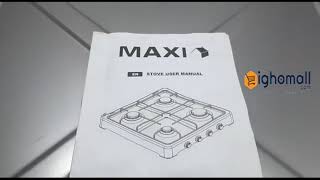 Maxi 4 Burner Table Top Gas Cooker Oc-400 Gr Ighomall Ng - Review