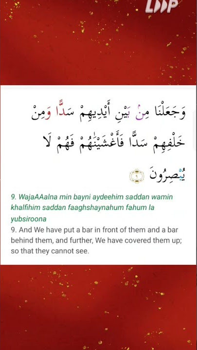 surah Yaseen Ayat -9❤️Ismail alqadi #subscribe #memorise #like #share🌼