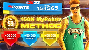 THE 150K MYPOINTS METHOD ON NBA 2K22 NEXT GEN - EASIEST FINISHING, PLAYMAKING, DEFENSE BADGE METHOD!