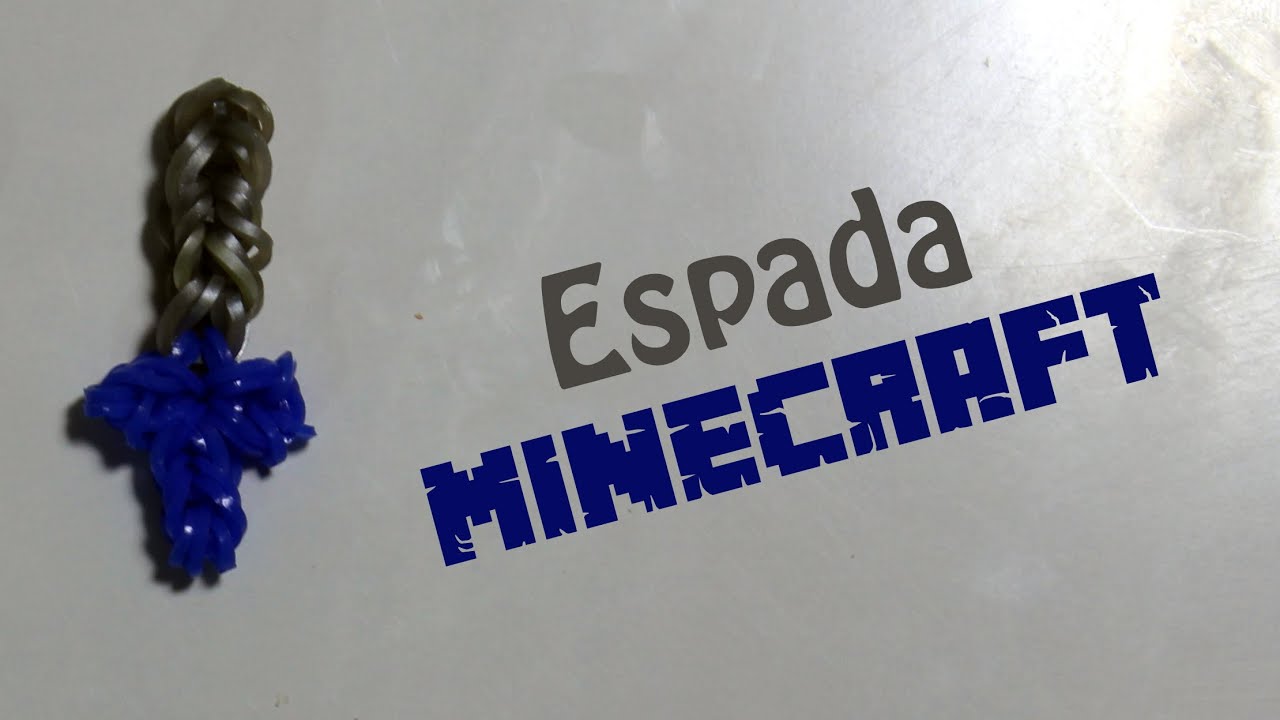 Como Fazer Espada Minecraft com elasticos usando 2 lapis ou o tear Y