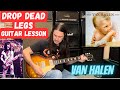 How to play drop dead legs by van halen  van halen drop dead legs guitar lesson