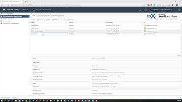 What is VMware VM Customization Specification