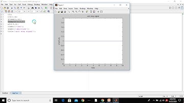 Explanation of Unit step and Ramp signal in Tamil using Matlab(Matrix Laboratory)