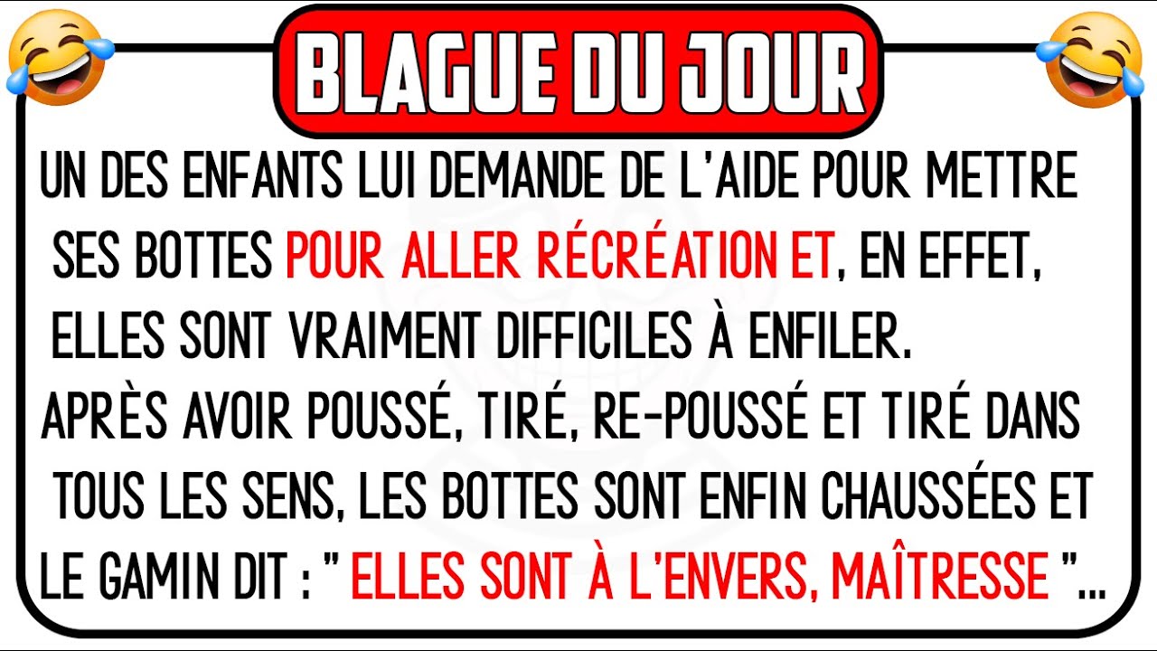 blagues a mourir de rire 😂 "Un des enfants lui demande de... " 🤭 blague