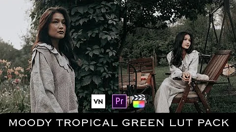 Moody Tropical Green Lut Pack | Free Luts Pack | Color grading with luts on mobile (VN Video Editor)