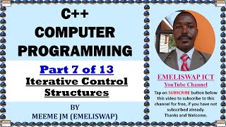 Iteration Control Structures in C++ Computer Programming