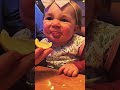 FUNNY BABY,  First time try lemon    #cute, #happy, #laugh, family