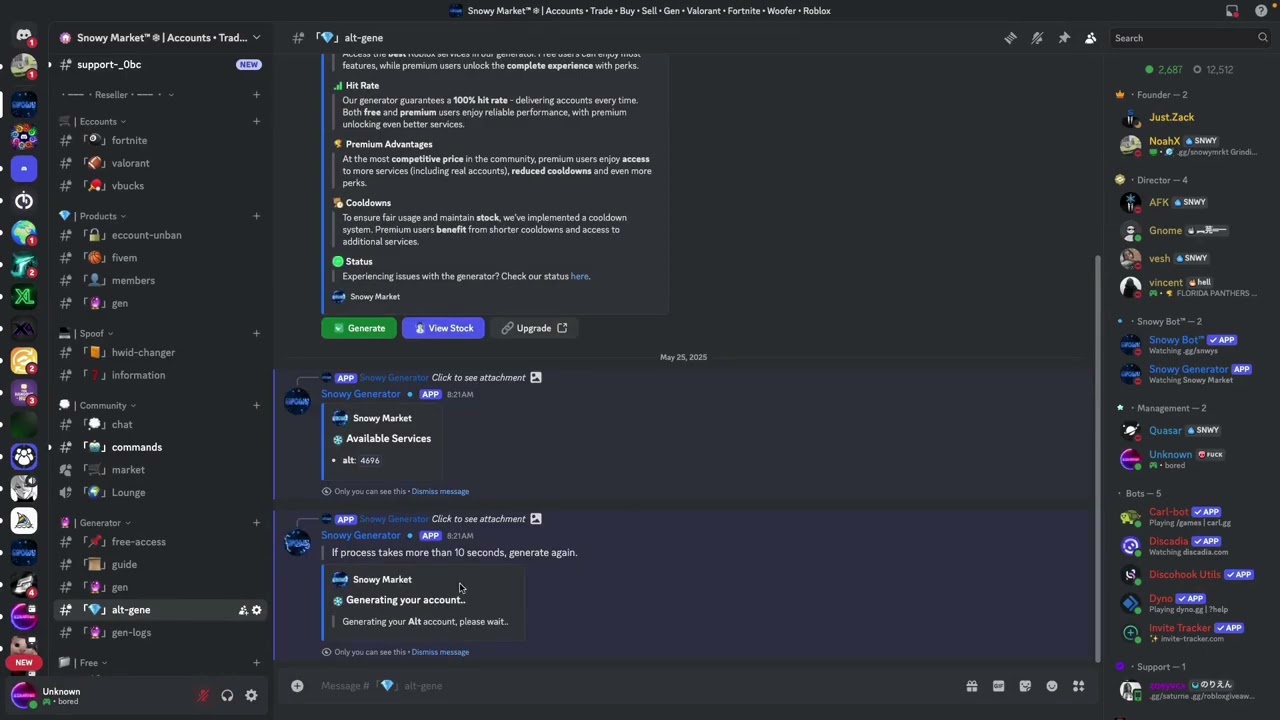 `Best FREE Fortnite, Roblox & Alt Account Generator Discord 2025
