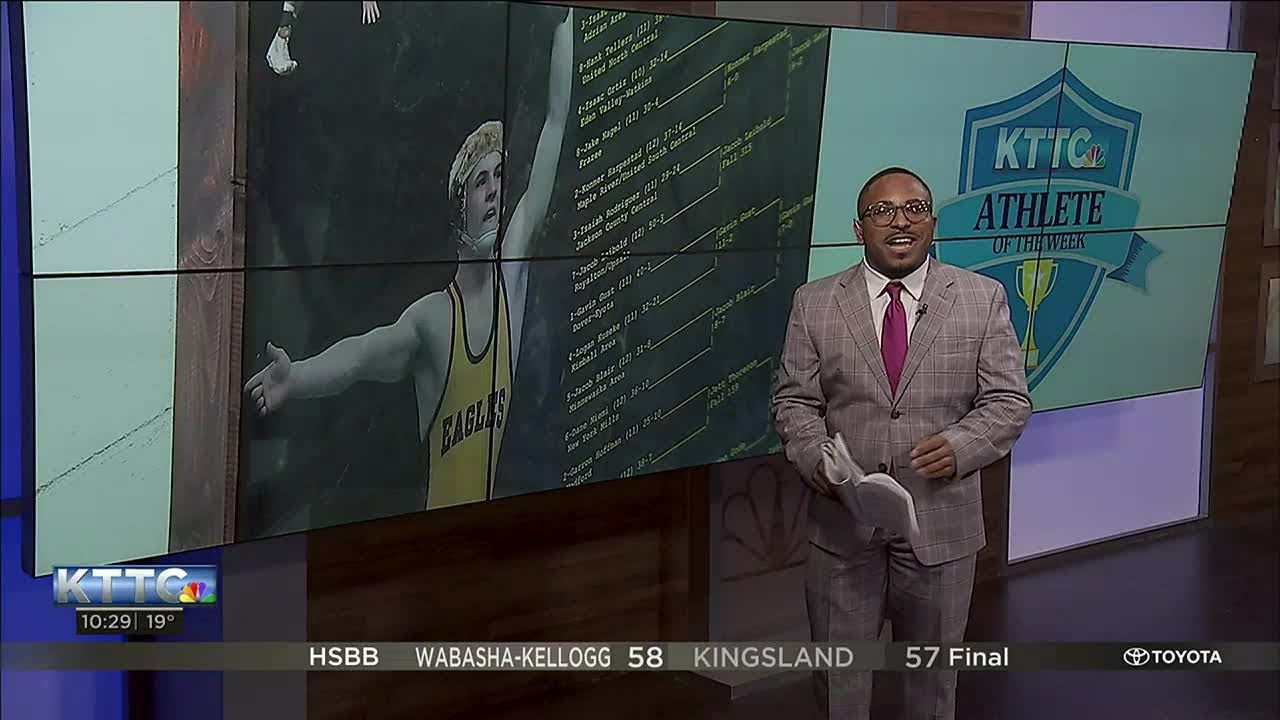 Athlete of the Week - Gavin Gust, Dover-Eyota Wrestling - YouTube