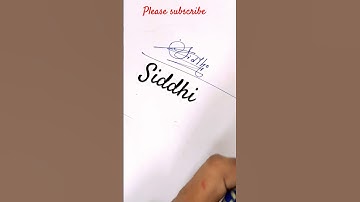 Siddhi name Signature Style/Best Signature idea #Viralshort