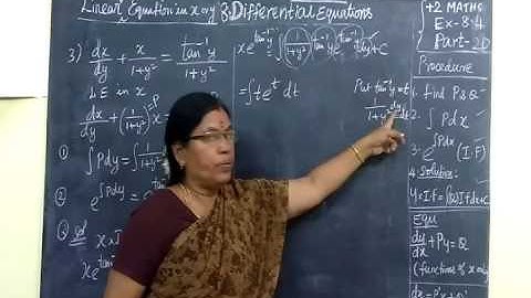 +2 Maths [Part-20] Diff equns Ex 8.4 sum 3