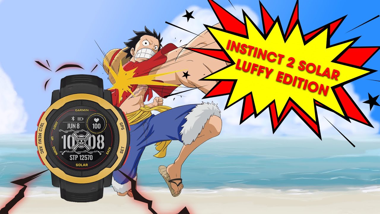 UNBOXING] GARMIN INSTINCT 2 SOLAR - LUFFY EDITION - YouTube