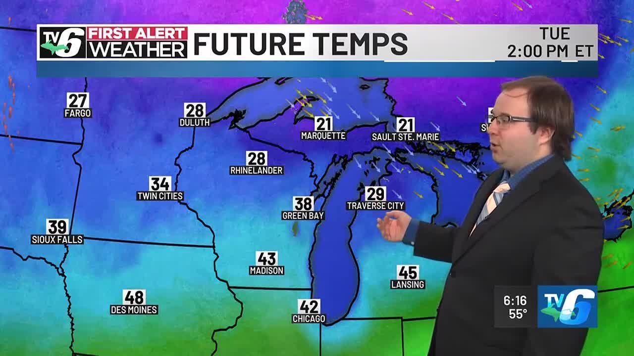 Above average temperatures moving in - how warm it will get