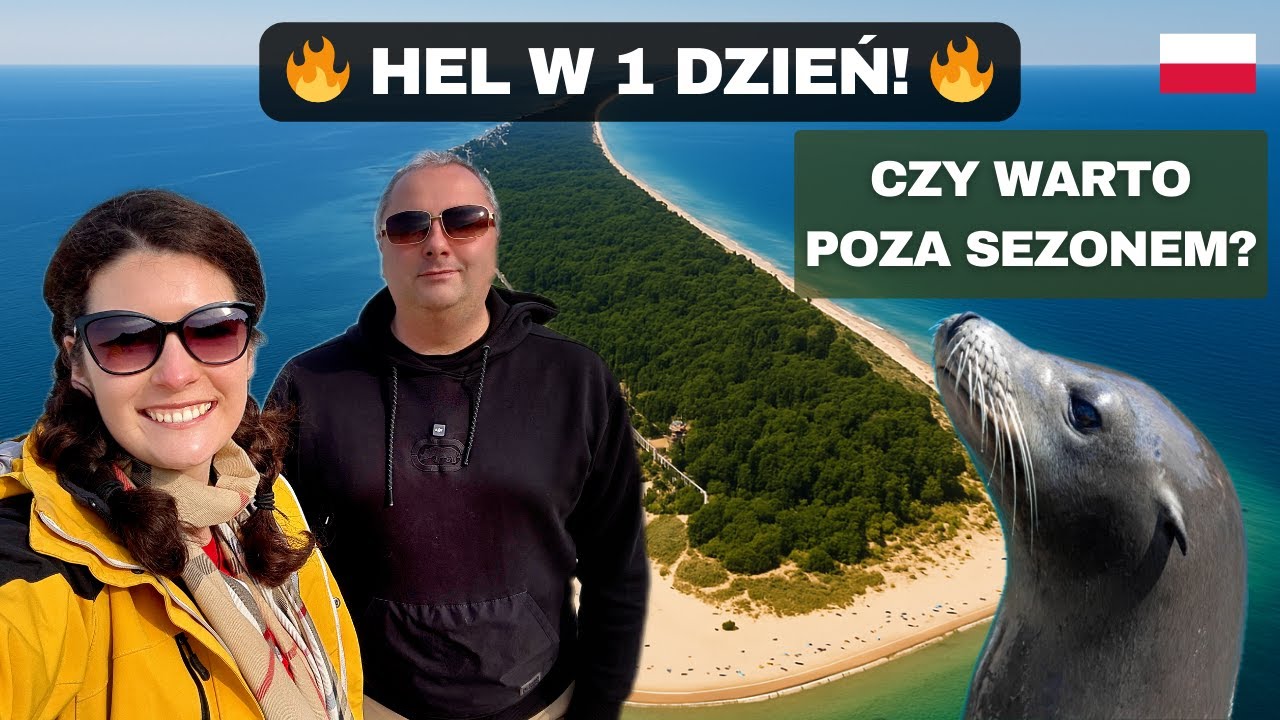 🇵🇱 HEL POZA SEZONEM – Czy warto? 🌊✨ Najpiękniejsze plaże i ujęcia z drona!
