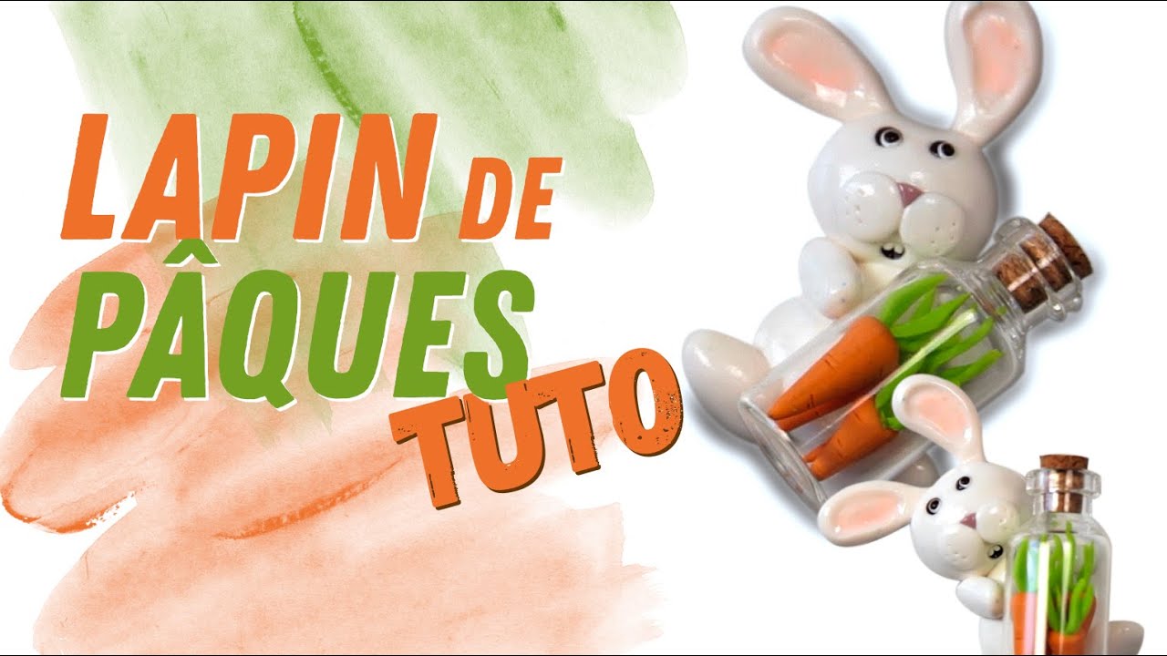 Polymer Clay Tutorial   Easter BunnyLapin de Pques