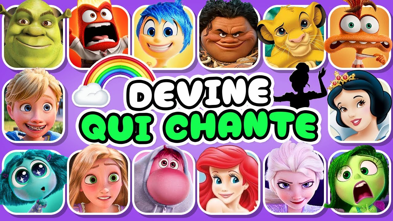 Devine qui CHANTE spécial DISNEY 🎙️🎵🌈 Vice-versa 2, Vaiana, La Reine des Neiges, Elsa
