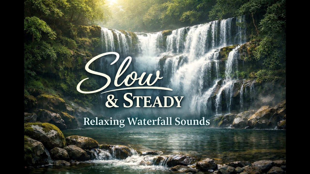 Waterfall Sounds for Deep Sleep 🌊 2 Hours Relaxing Nature Ambience #relax
